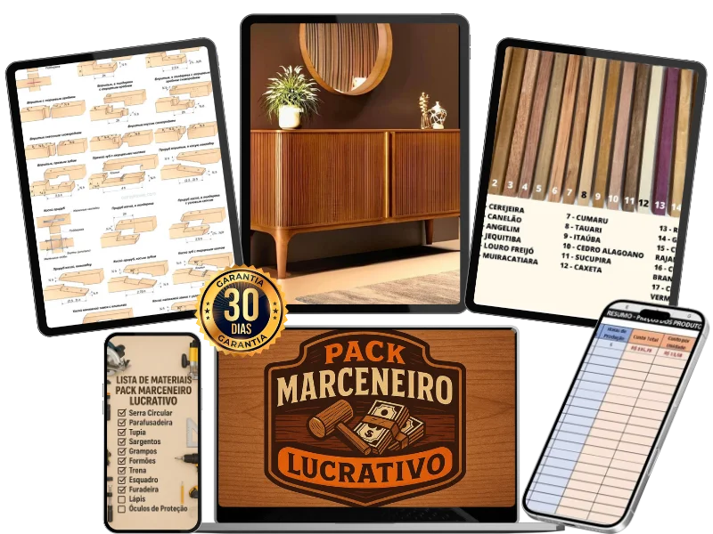 Pack Marceneiro Lucrativo - Acesse pelo computador, celular ou imprima